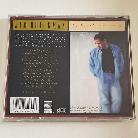 CD Jim Brickman - By Heart: Piano Solos - Picture 2 of 2